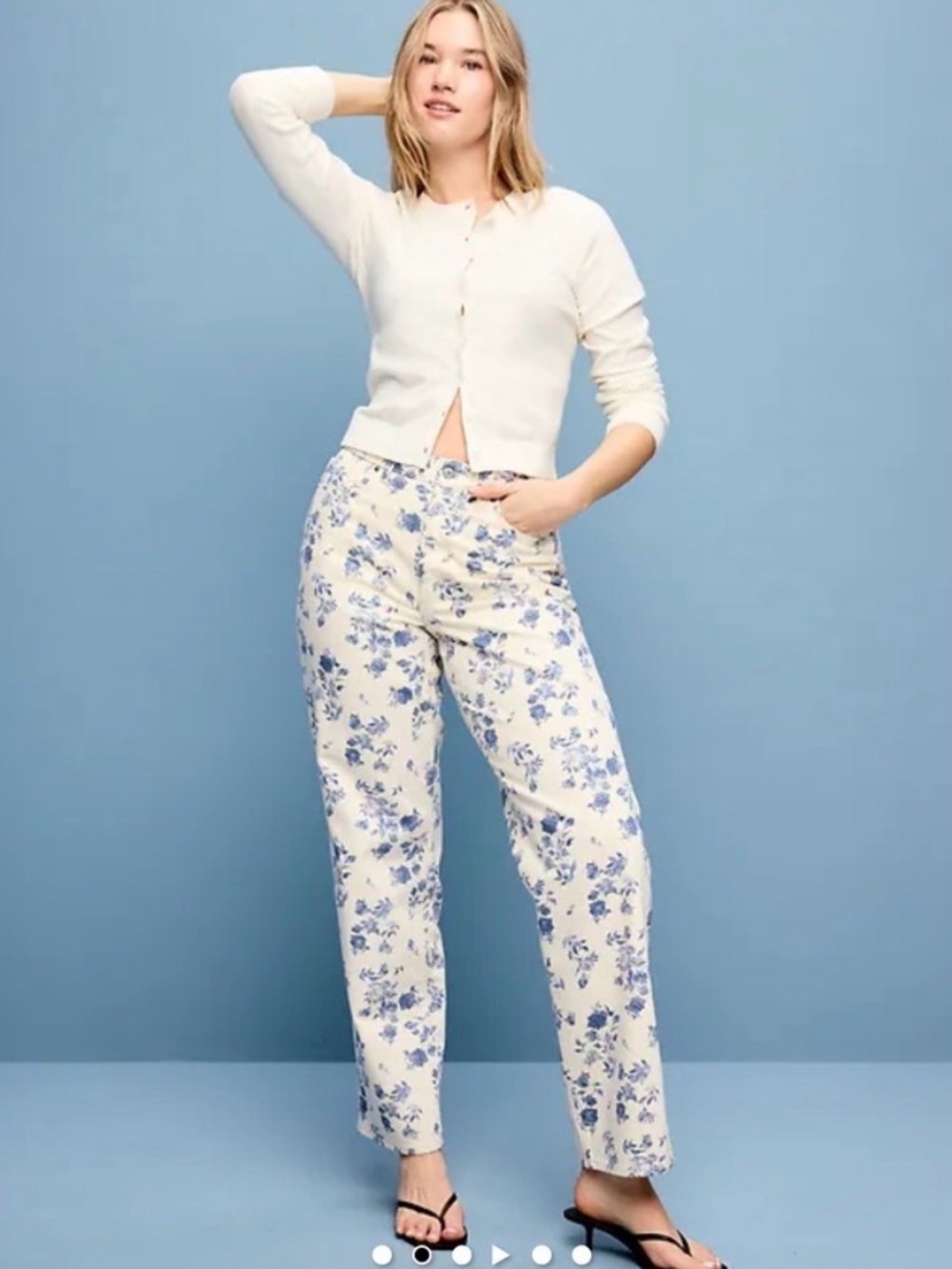NWT Old Navy OG Loose Floral Jeans